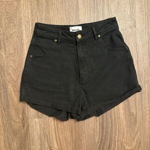 ROLLA'S Women's Black Denim Shorts 26